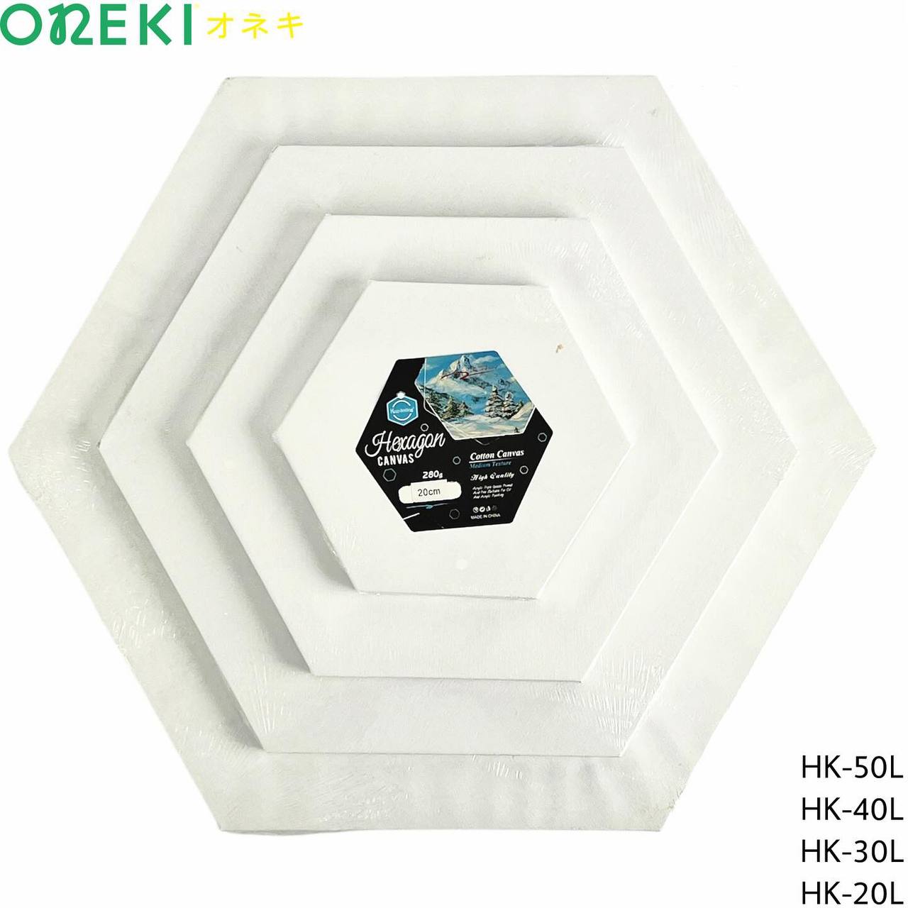 Холст шестиугольный хлопок 40x40 см, HK-40L